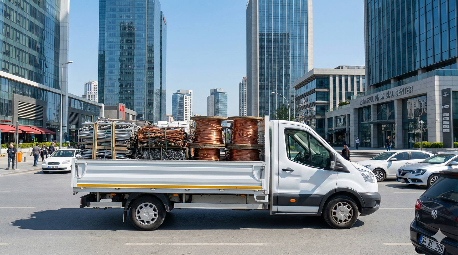Ataşehir hurdacı firması İstanbul Finans Merkezi ve Barbaros Mahallesi plaza bölgesi şantiye kurumsal hurda alım aracı