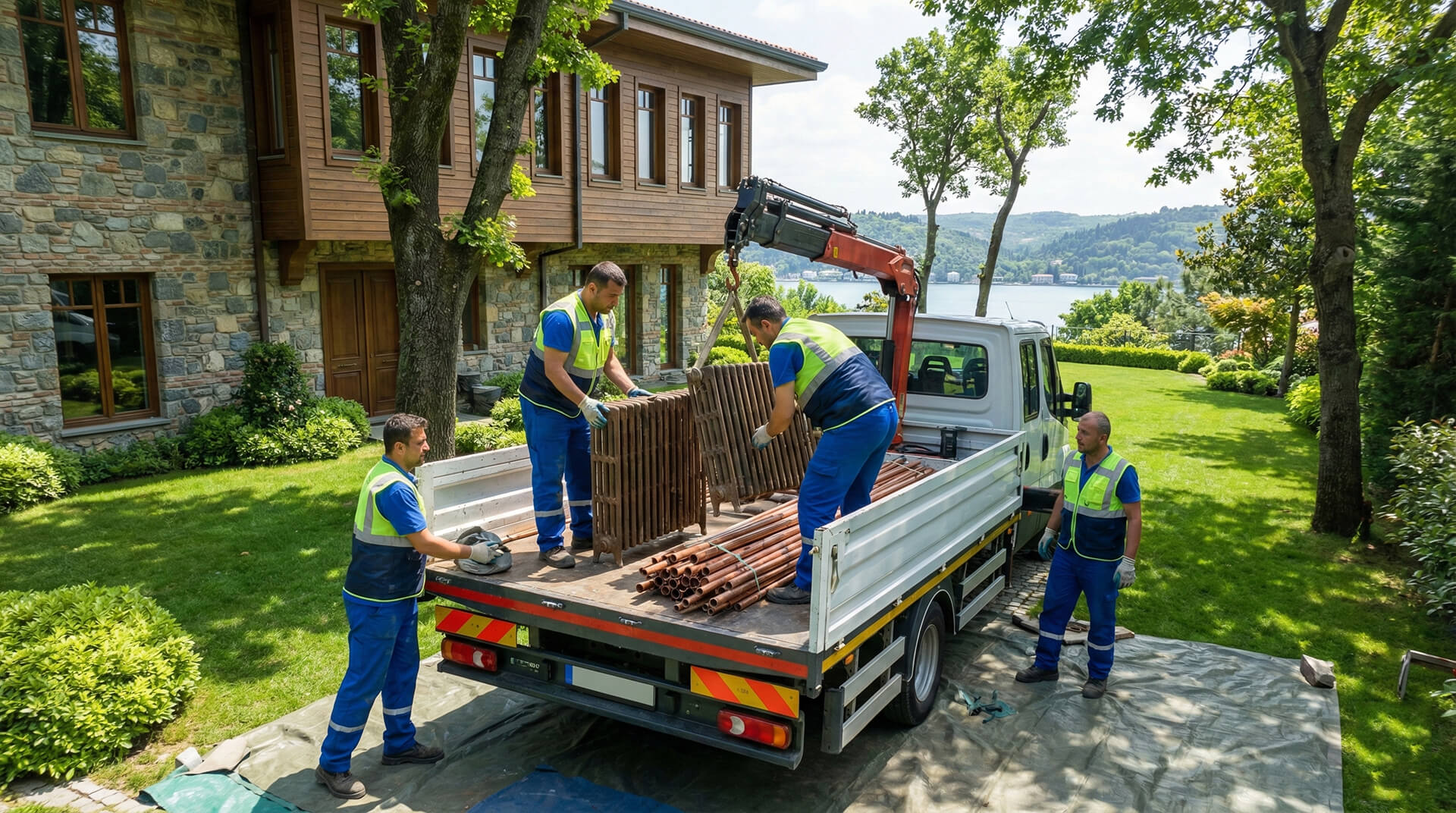 Beykoz hurdacı firması villa ve plaza bölgesi hurda alım aracı
