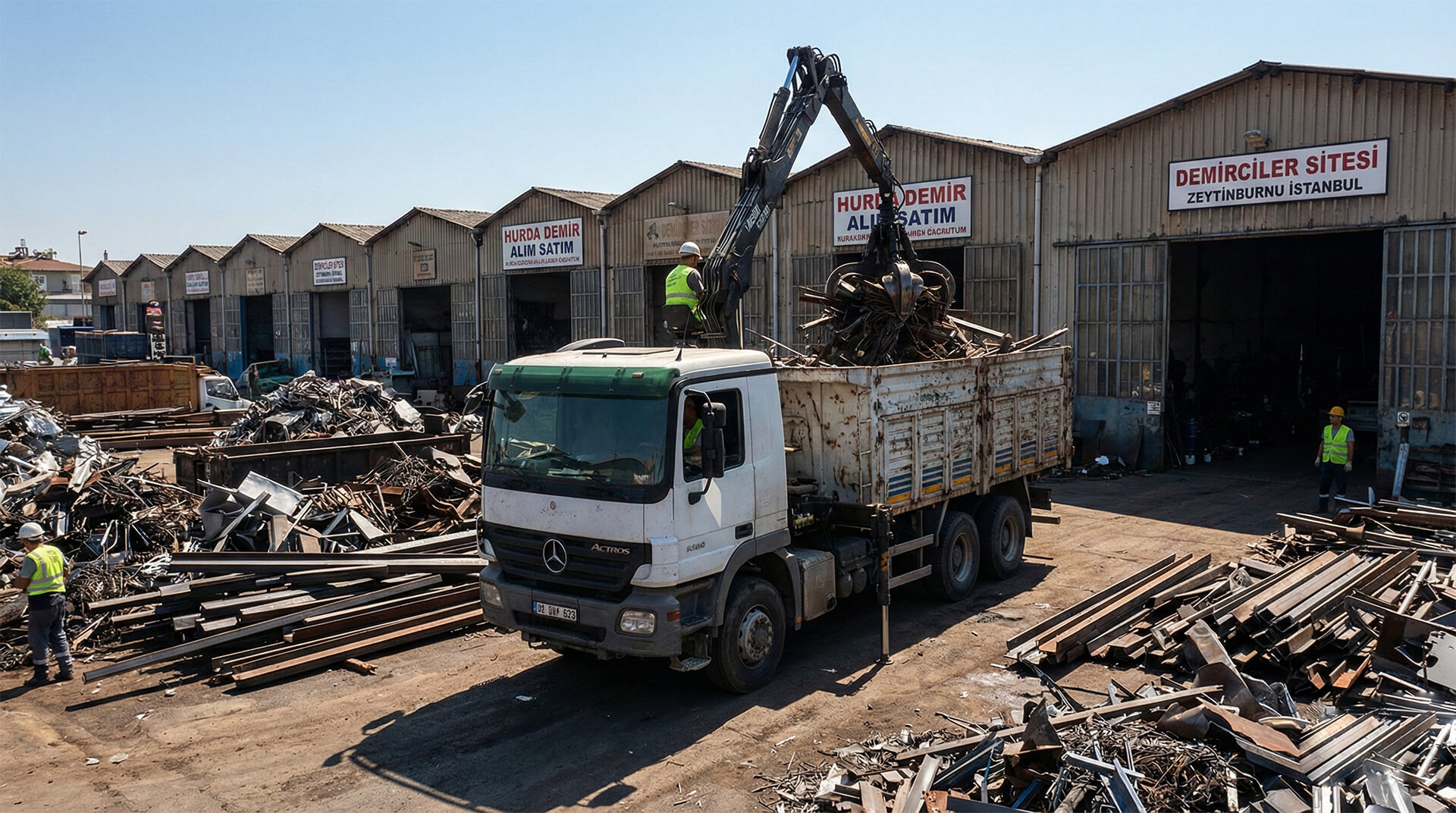Zeytinburnu hurdacı firması Demirciler Sitesi ve Topkapı sanayi bölgesi hurda alım aracı
